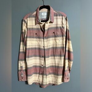 Quicksilver button front flannel size small